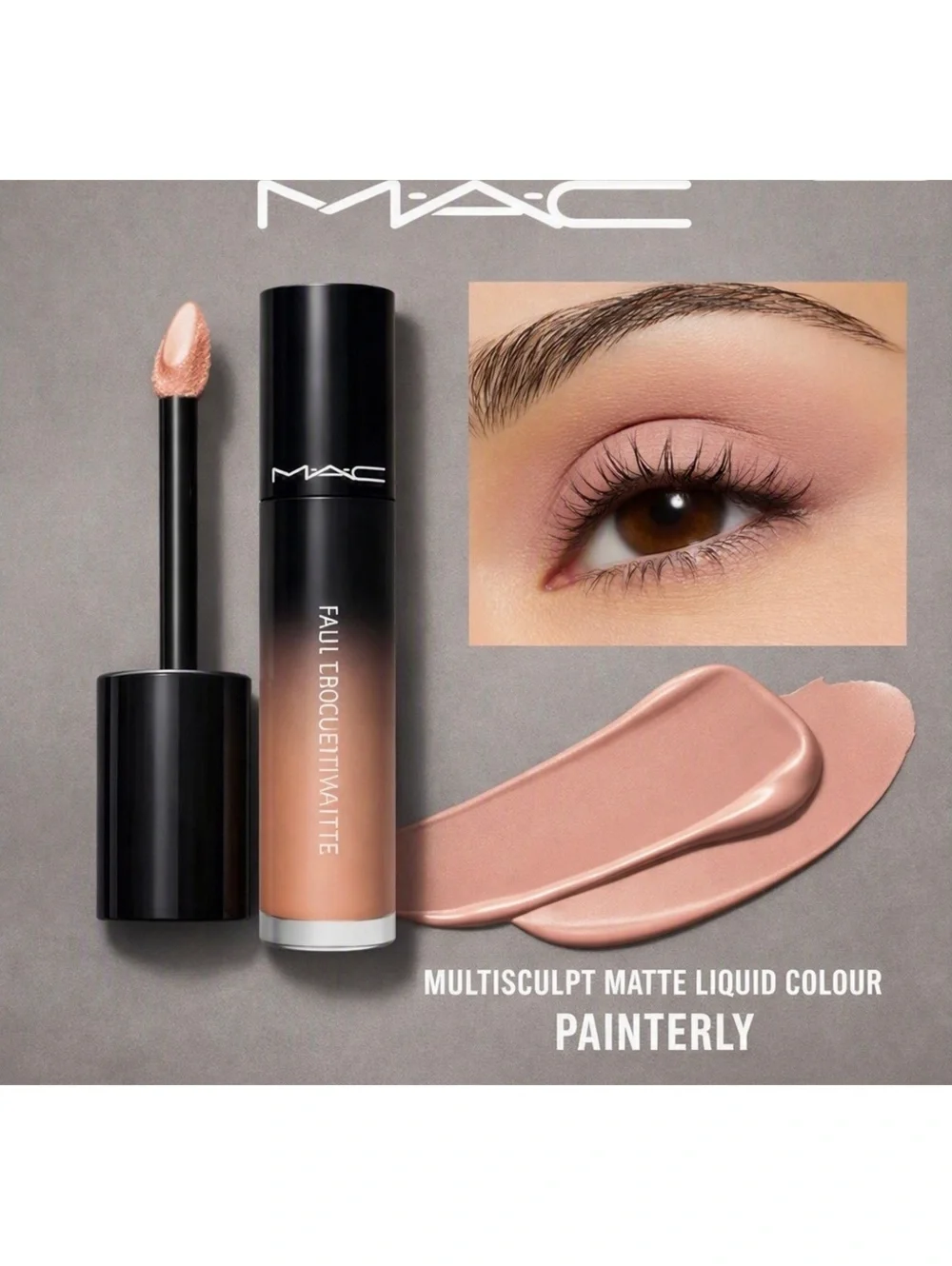 MAC Multisculpt Matte Liquid Colour in Painterly• Nude Matte • Eye & Face